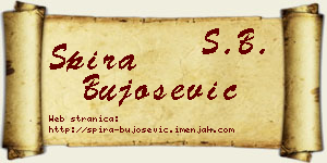 Spira Bujošević vizit kartica